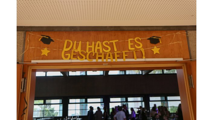 Graduiertenfest 26 DU hast es geschafft Banner