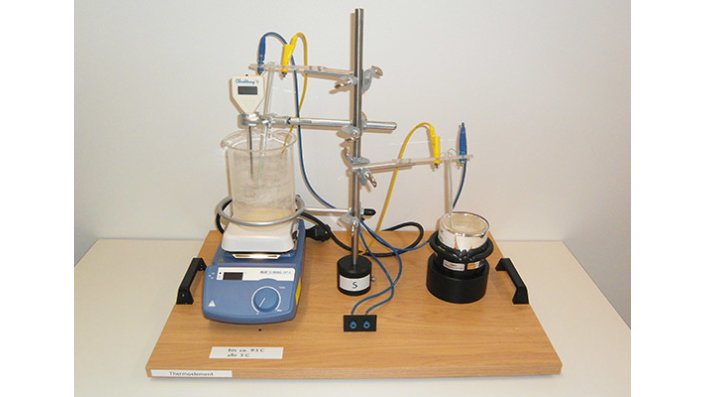 Versuchsaufbau Thermoelement