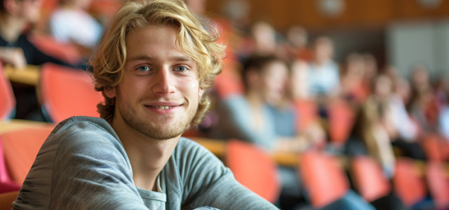 Student im Hörsaal (Bild:Adobe Stock)