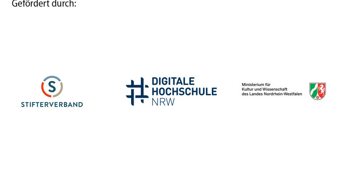 Logos Stifterverband, DH NRW und Ministerium für Kultur und Wissenschaft NRW