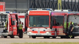 Flughafenfeuerwehr im Einsatz (Bild: Labor für Großschadensereignisse/FH Köln)