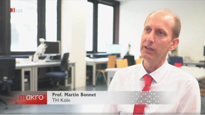 Martin Bonnet in der 3sat makro Sendung „Von der Utopie zur Realität“