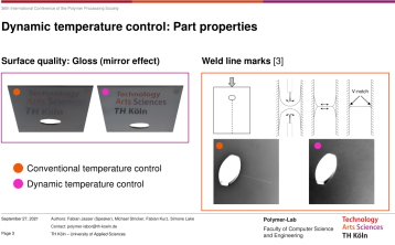 Oberflächenqualität bei variothermer Temperierung Oberflächenqualität bei variothermer Temperierung