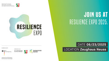Resilience-Expo Banner mit Förderhinweis englisch (Image: CLIMATICON GmbH) Resilience-Expo Banner mit Förderhinweis englisch (Image: CLIMATICON GmbH)