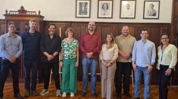 Vertreter*innen von UFRRJ und TH Köln in Rio de Janeiro (Gruppenbild) (Bild: Prof. Willian Pereira (IA/UFRRJ))