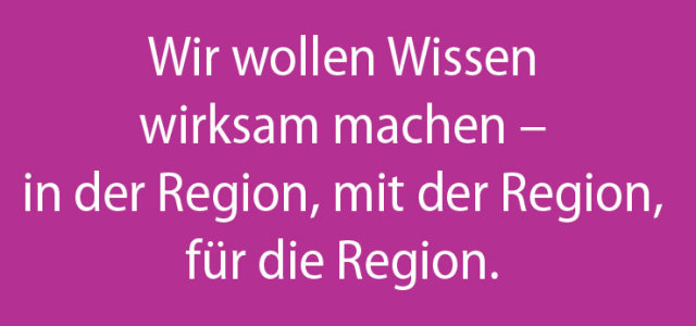  Wir wollen Wissen wirksam machen – in der Region, mit der Region, für die Region. (Bild:TH Köln)