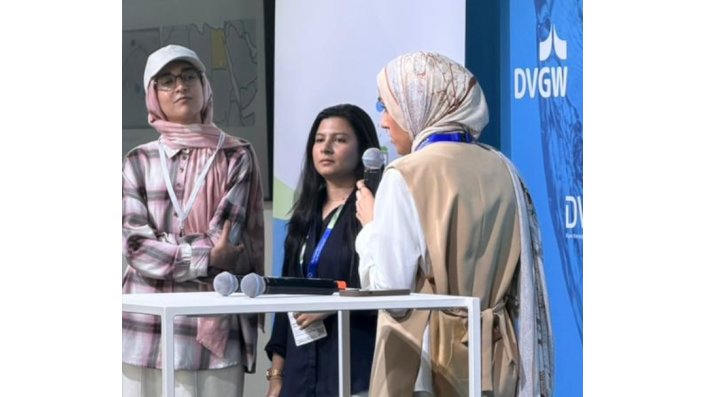 Students from TH Köln performing at IFAT 2026