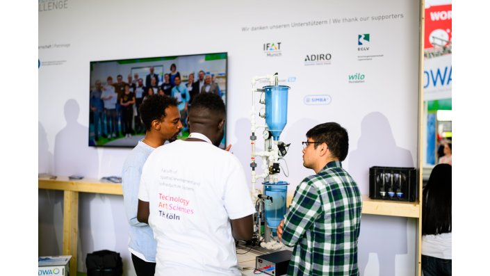 Students of TH Köln at IFAT 2026