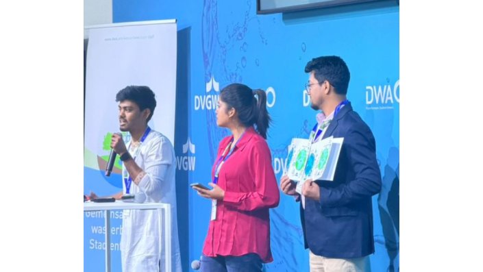 Students from TH Köln performing at IFAT 2026