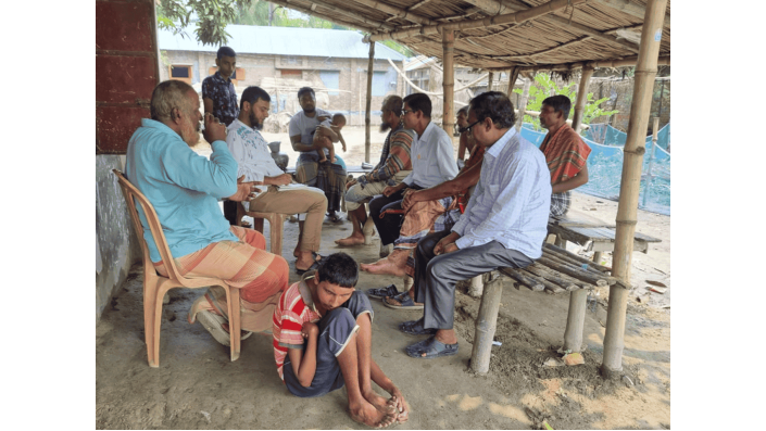 A socio-economic interview with a farming community conducted by BAU