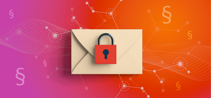 Symbolbild für die Meldestelle nach Hinweisgeberschutzgesetz: Brief mit Vorhängeschloss (Bild: Natalia | royyimzy / Adobe Stock)