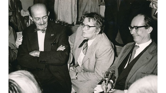 Elisabeth Treskow im Kreis ihrer Kollegen um 1952