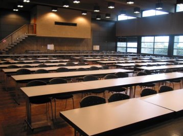 Blick in den leeren Karl-Schuessler-Saal Blick in den leeren Karl-Schuessler-Saal
