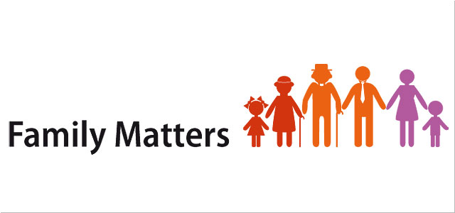 Schriftzug Family Matters und sechs bunte Piktogramme von Personen (Bild: TH Köln)