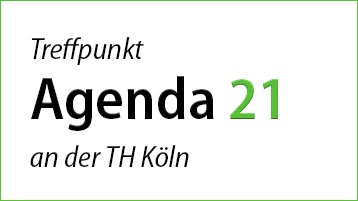 Schriftzug Treffpunkt  Agenda 21 an der TH Köln (Bild: TH Köln)