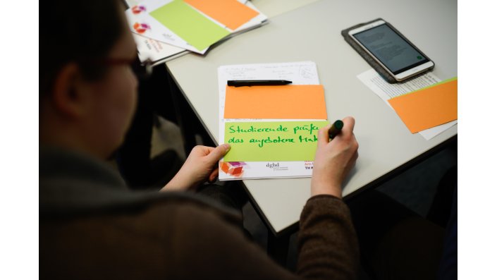 Foto: Notizen Analog und digitales Endgeraät