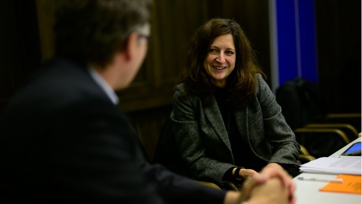 Prof. Dr.-Ing. Rainer Herpers und Prof. Dr. Ines Neundorf im Gespräch