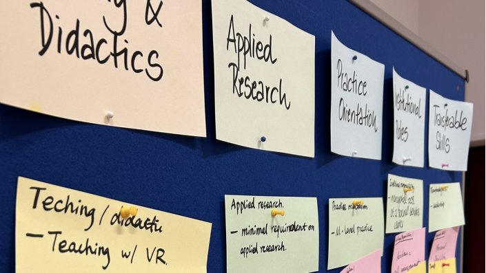 Moderationskarten an Metaplanwand