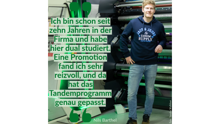 Foto mit Zitat von Nils Barthel