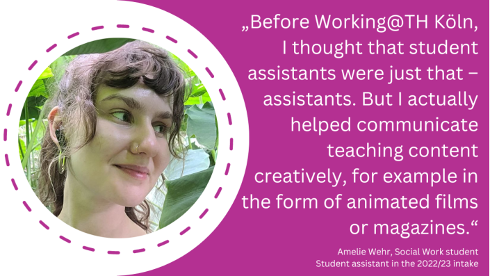 Amelie Wehr, Social Work student