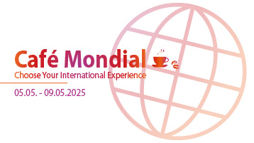 Cafe Mondial Logo ´Sommersemester 25 (Bild: TH Köln R2)