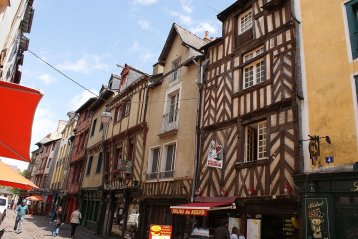 Typische Häuserzeile in Rennes