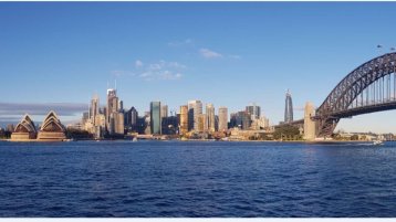 Panorama von Sydney, mit Opernhaus und Habour Bridge (Bild: UWS)