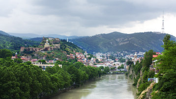 Panoramablick auf Tiflis