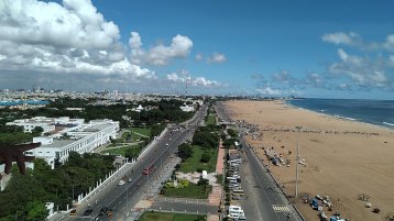 Marina Beach in Chennai