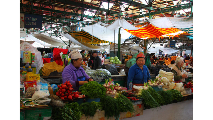 Street Market in Bishkek