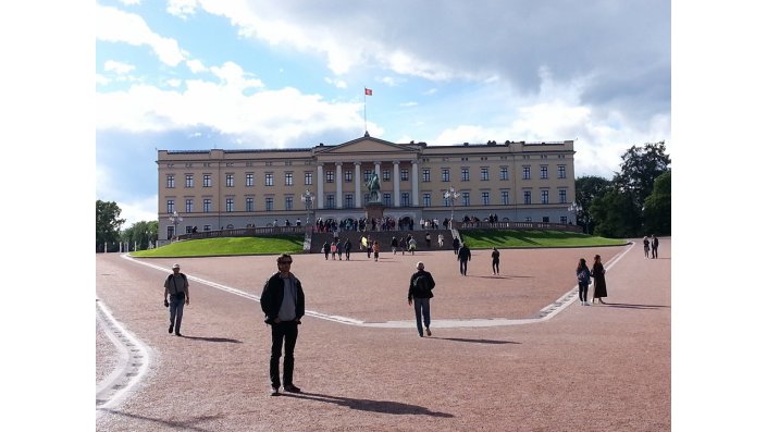 Das Osloer Schloss, Sitz der norwegischen Königsfamilie