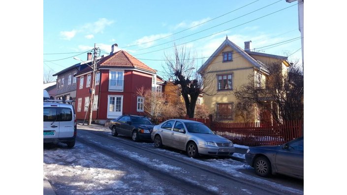 Verschneite Straßen in Oslo