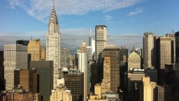 Man sieht die für New York typische Skyline mit vielen Hochhäusern (Bild: FH Köln) Man sieht die für New York typische Skyline mit vielen Hochhäusern (Bild: FH Köln)