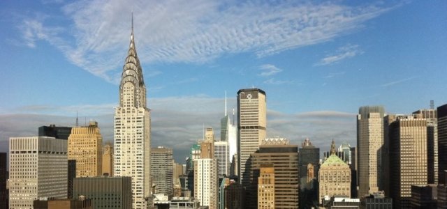 Man sieht die für New York typische Skyline mit vielen Hochhäusern (Bild: FH Köln)