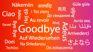Auf Wiedersehen in verschiedenen Sprachen.  (Bild: TH Köln / Ref. f. Int. Angelegenheiten)