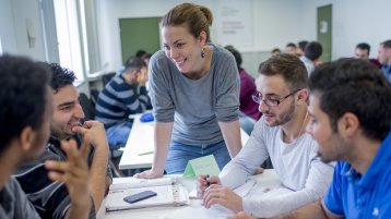 Studierende im Deutschkurs (Image: Thilo Schmülgen/TH Köln)