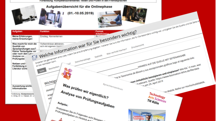 Impressionen aus dem Online-Kurs Impressionen aus dem Online-Kurs