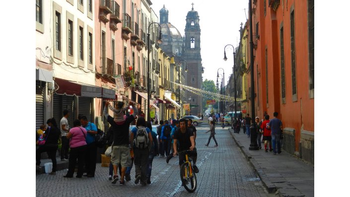 Straße in Mexico City