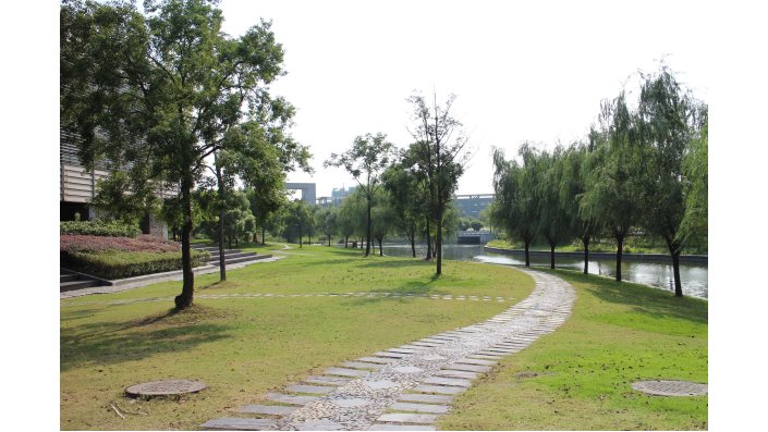 Weg auf dem Tongji Campus