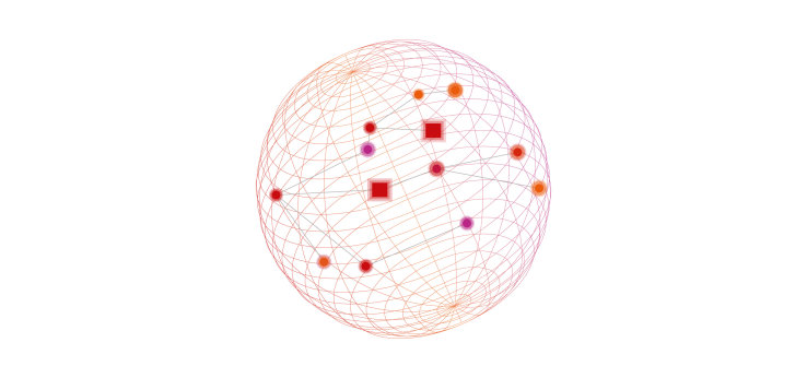 Illustrierte Erdkugel mit vernetzten Punkten (Image: TH Köln/ R02)
