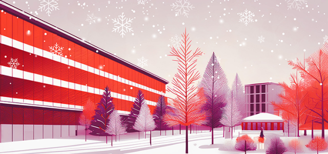 KI-generiertes Weihnachtsmotiv des Campus Gummersbach (Bild:TH Köln, mit Nutzung von KI erstellt)