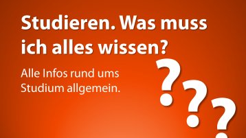 Studium - Was muss ich alles wissen? (Bild: ZSB TH Köln) Studium - Was muss ich alles wissen? (Bild: ZSB TH Köln)