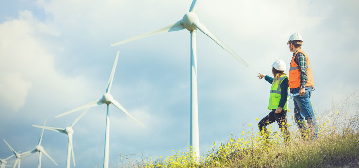 Windräder (Bild: iStock.com / serts)