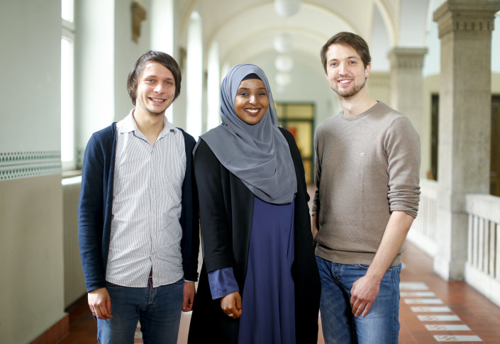 Die Talentscouts der TH Köln (v.l.): Thiemo Jares, Amal Abdirahman, Sebastian Hopp Die Talentscouts der TH Köln (v.l.): Thiemo Jares, Amal Abdirahman, Sebastian Hopp
