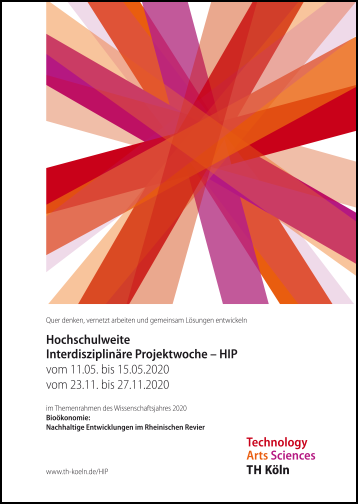 So sieht das Ankündigungsplakat zur HIP im Sommersemester 2020 und Wintersemester 2020/21 aus So sieht das Ankündigungsplakat zur HIP im Sommersemester 2020 und Wintersemester 2020/21 aus