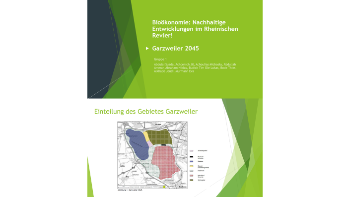 So stellt sich die Projektgruppe 1 ihre Projektidee "Garzweiler 2045" vor!