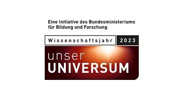 So sieht das Logo des Wissenschaftsjahrs 2023 - Unser Universum aus (Bild: ©BMBF/Wissenschaftsjahr 2023)