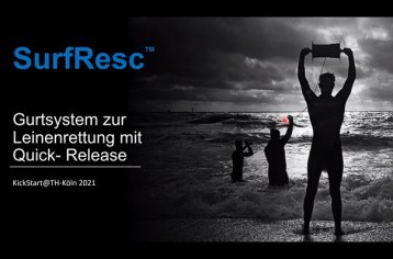 Einblick in den Pitch von Team SurfResc. Einblick in den Pitch von Team SurfResc.