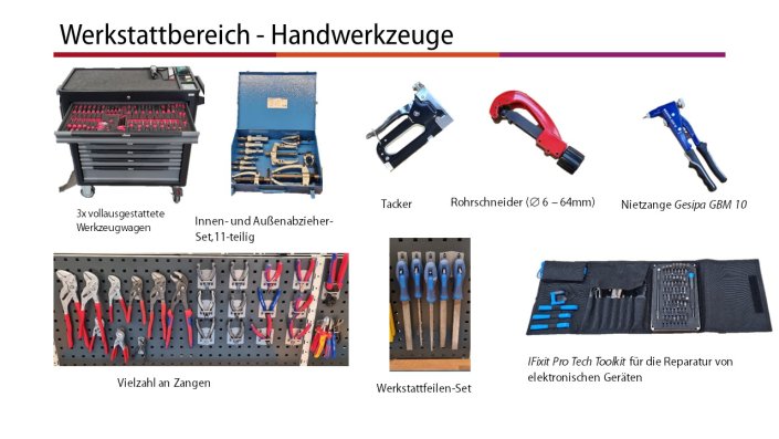 Werkstattbereich - Handwerkzeuge