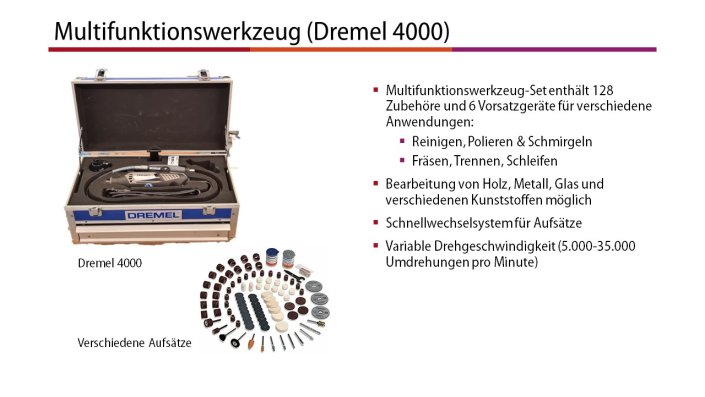 Multifunktionswerkzeug (Dremel 4000)